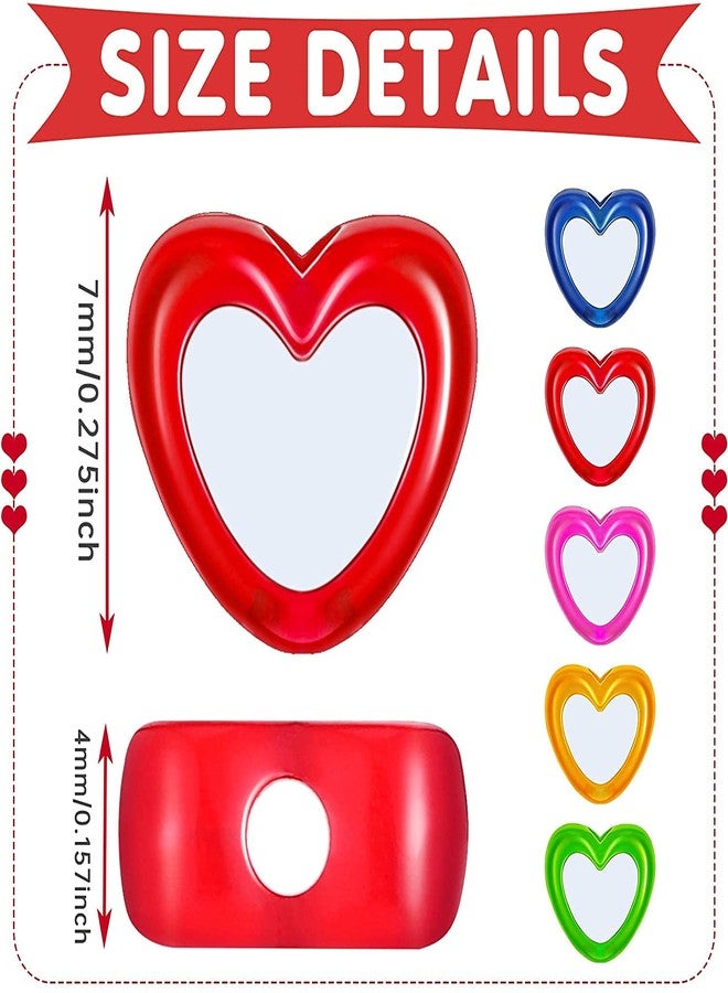 كون مجموعة كاون من 100 قطعة من خرز الأكريليك على شكل قلب مقاس 8 مم لصنع المجوهرات بنفسك - Image 5